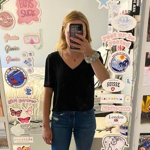 Black blouse from aritzia